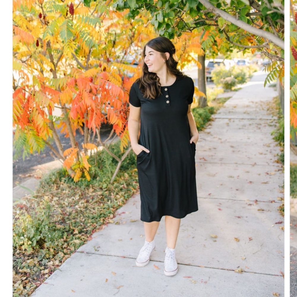 NWT size medium black house dress